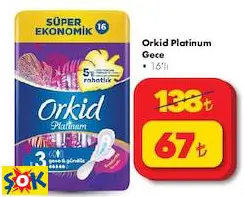 ORKİD PLATİNUM GECE • 16’LI PED ORKİD PLATİNUM GECE • 16’LI PED